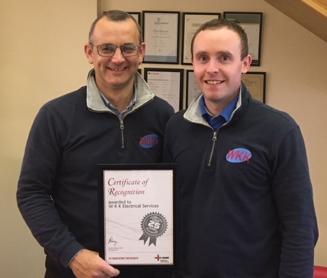 WKK Electrical Services Celebrates 25 Years with NICEIC